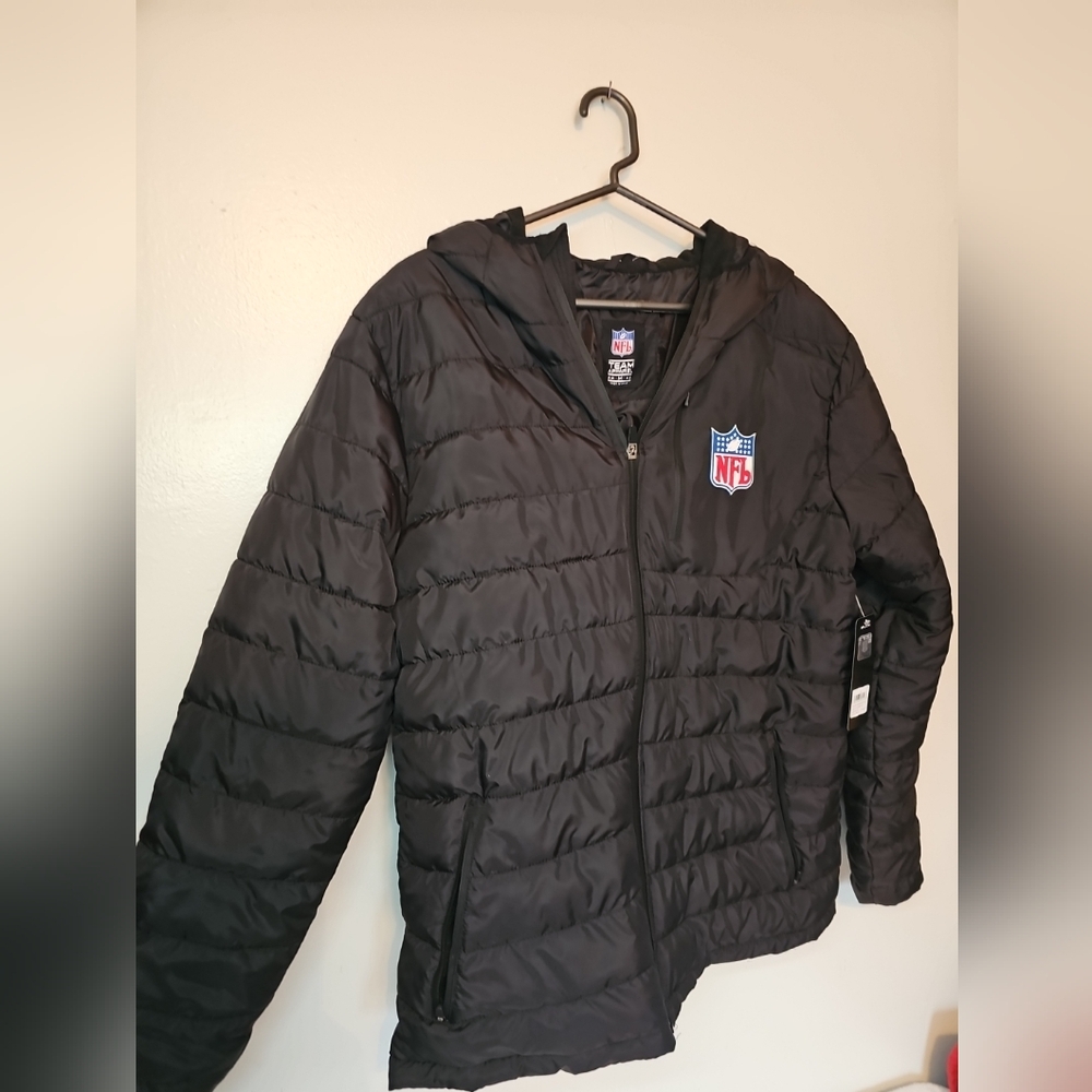 NFL On-Field Black Puffer Jacket
